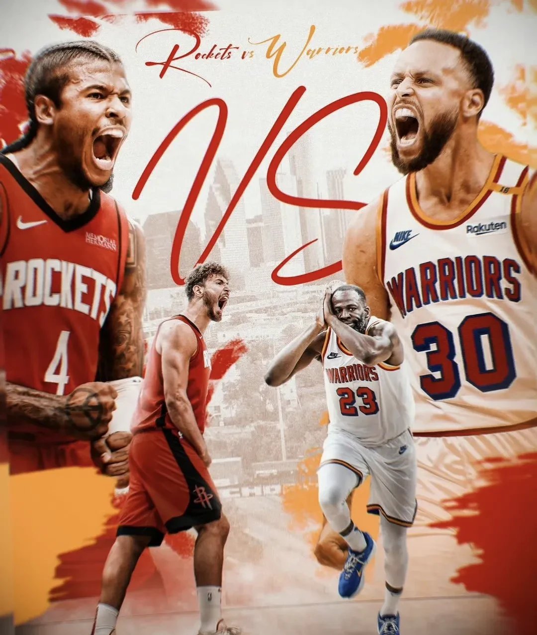 勇士队连胜缔造历史，迎战火箭队